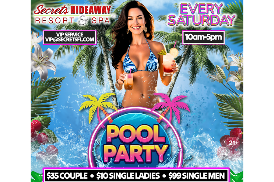 Saturday Pool Party 10am - 5pm