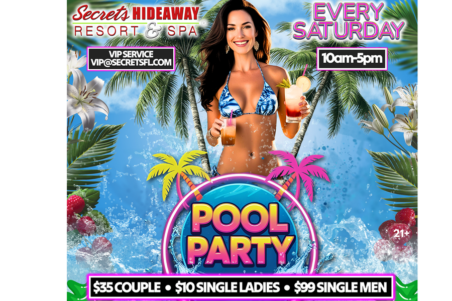 Saturday Pool Party 10am - 5pm