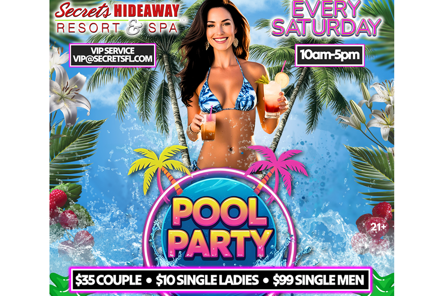 Saturday Pool Party 10am - 5pm