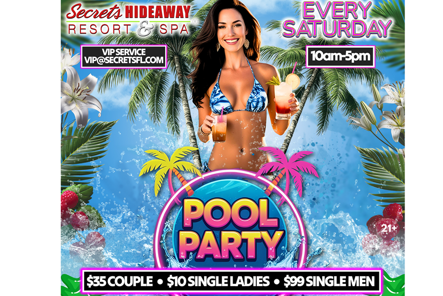 Saturday Pool Party 10am - 5pm