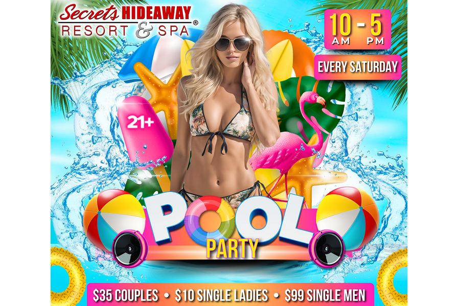 Saturday Pool Party 10am - 5pm