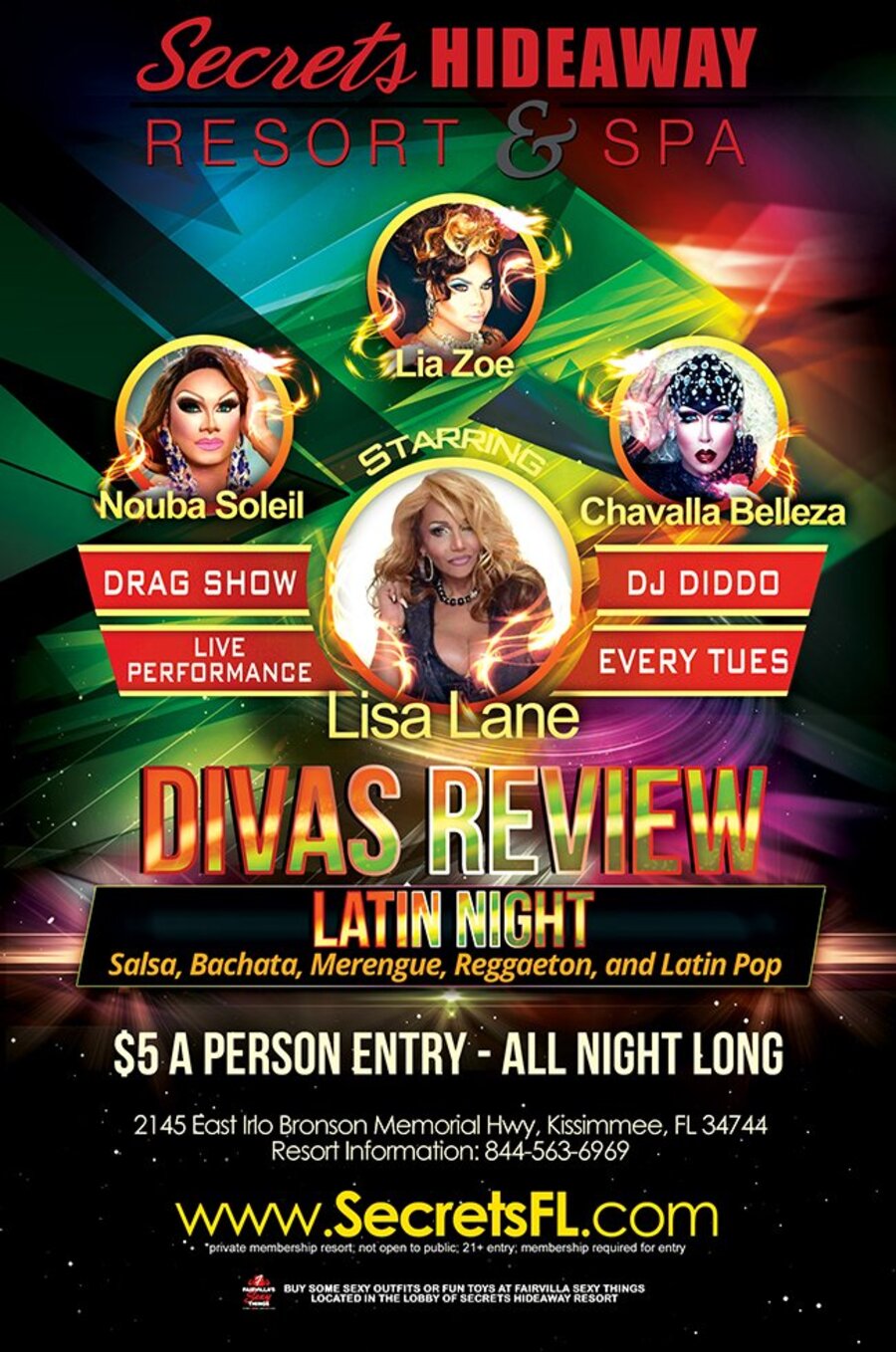Divas Review Latin Night