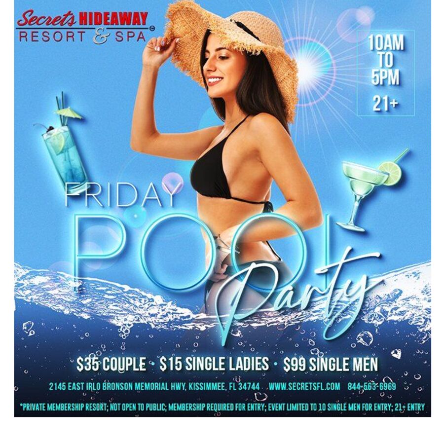 Friday Pool Party 10am-5pm