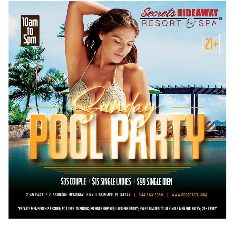 Sunday Pool Party 10am-5pm