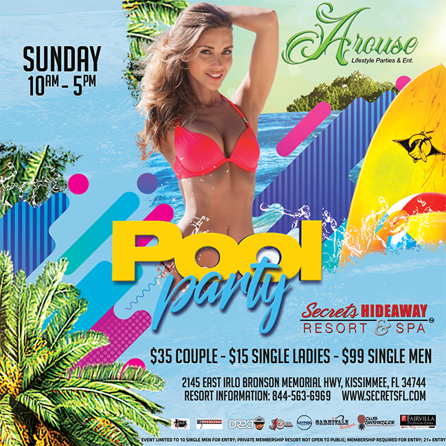Pool Party 10am-5pm - Arouse Lifestyle