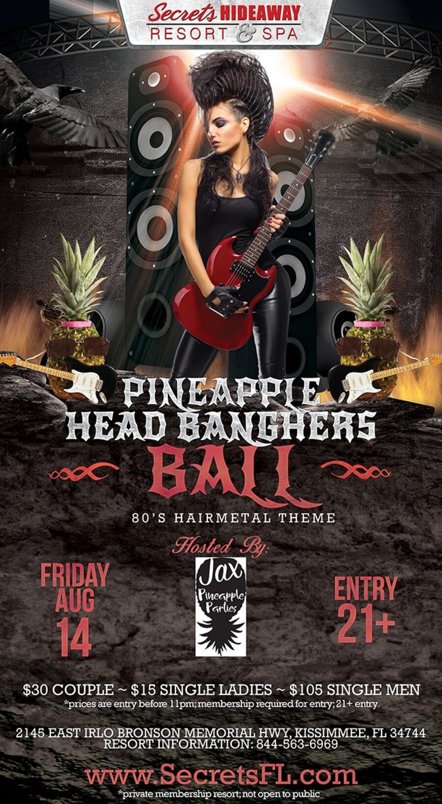 Head BangHers Ball - Jax Pineapple Parties