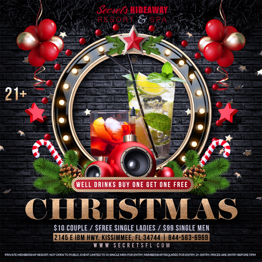 Christmas - 2 for 1 well drinks