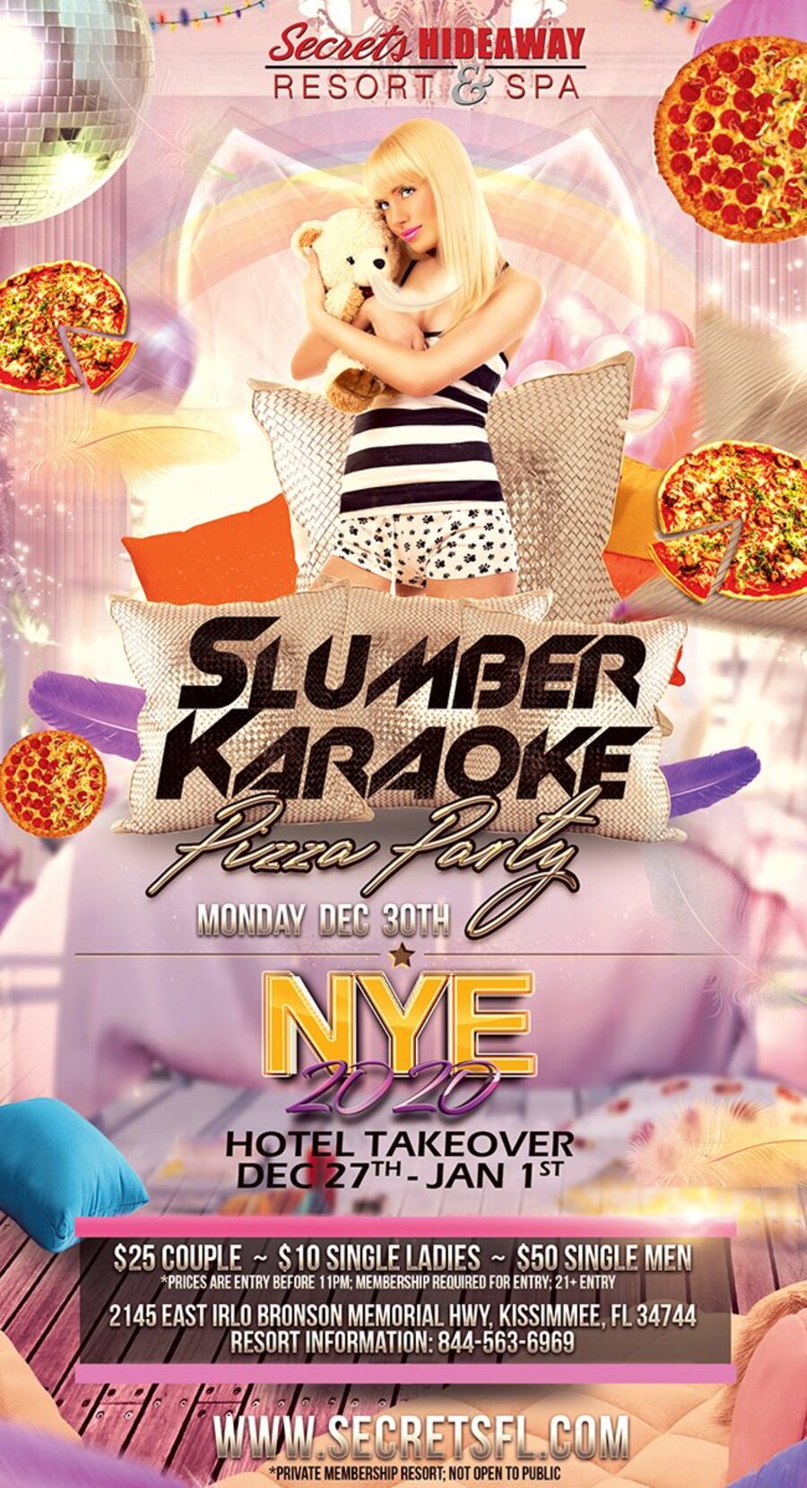 Slumber Karaoke Pizza Party