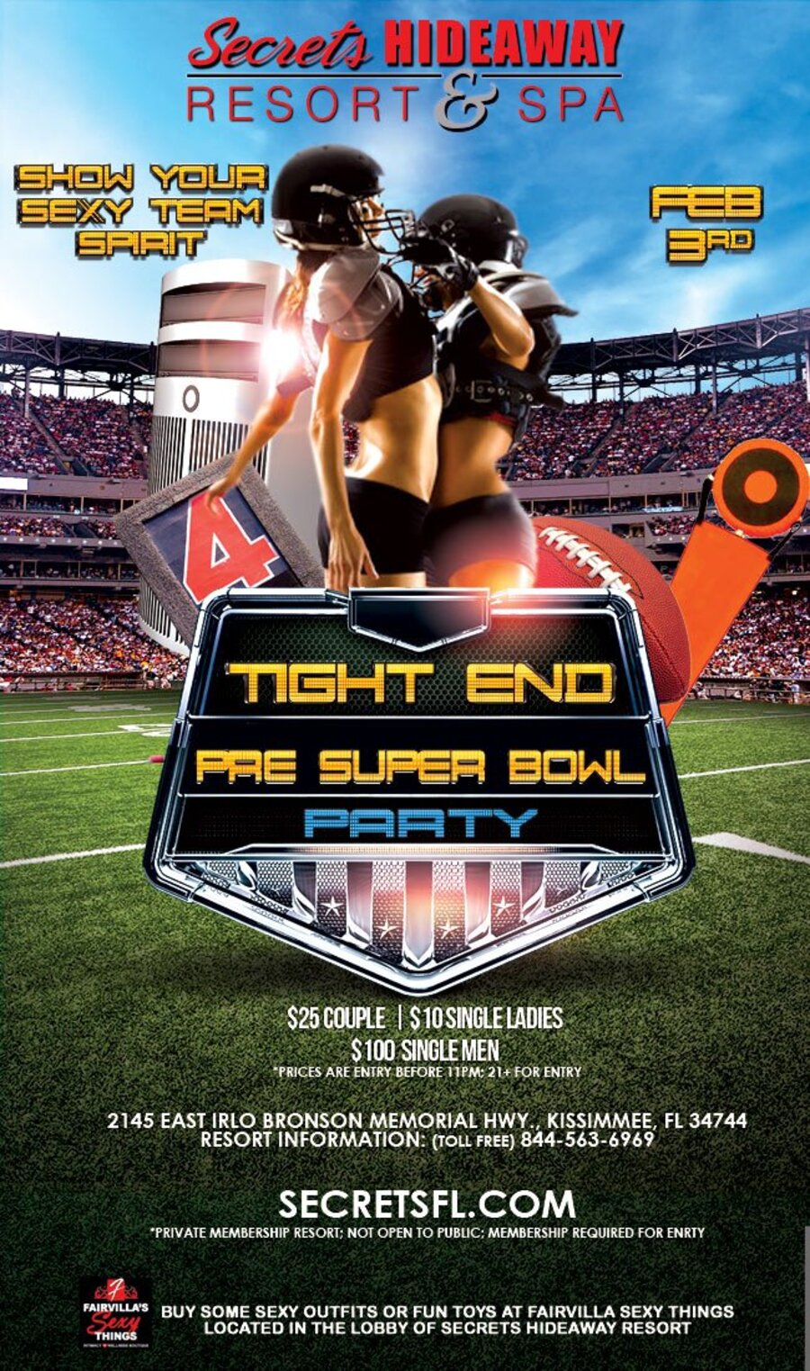 Tight End Pre Super Bowl Party