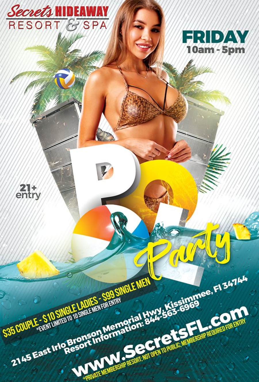 Pool Party 10am-5pm - Swingers Break
