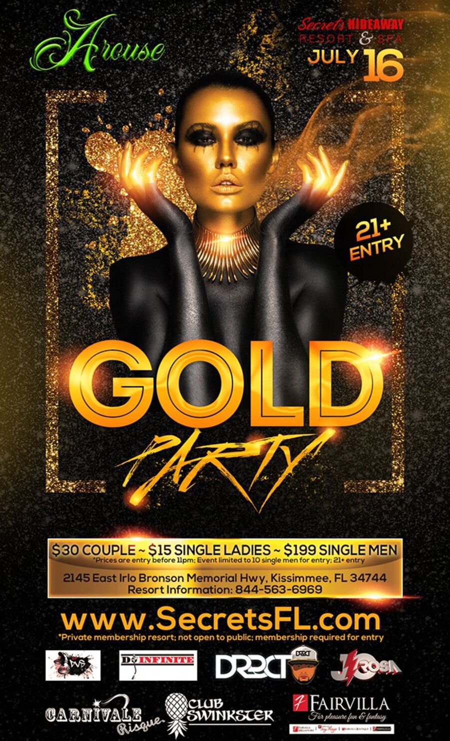 Gold Party - Arouse Weekend