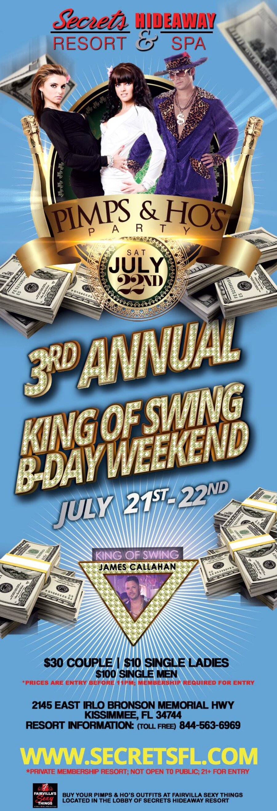 Pimps & Ho's - King of Swing B-day Weekend
