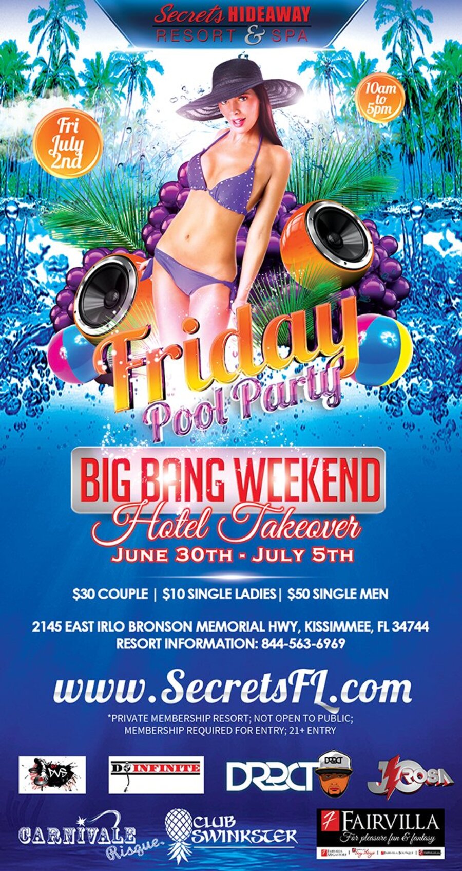 Friday Pool Party 10am-5pm