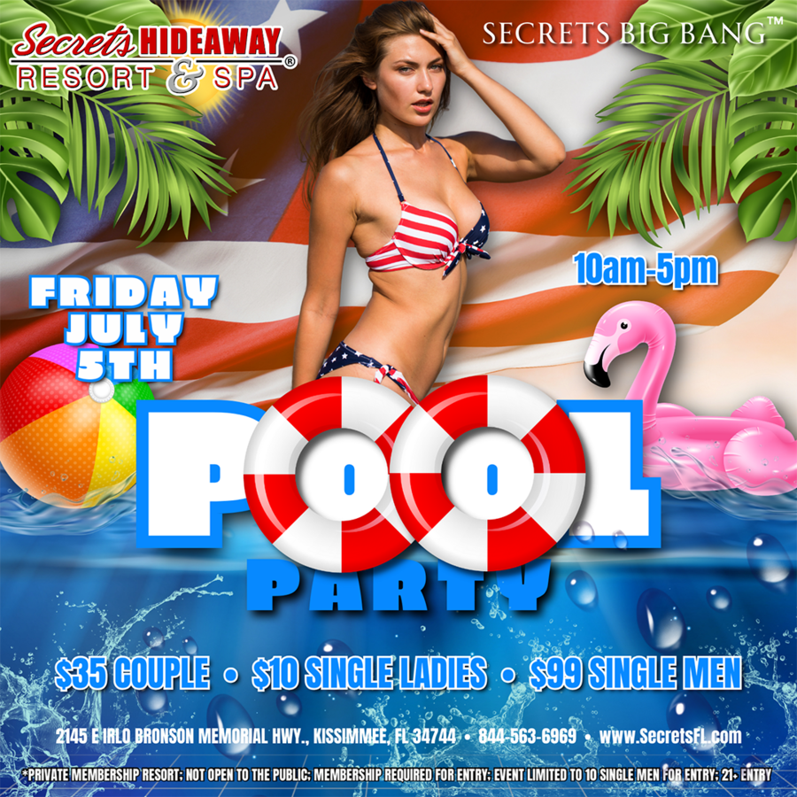 Pool Party 10am - 5pm ~ Big Bang™ Celebration