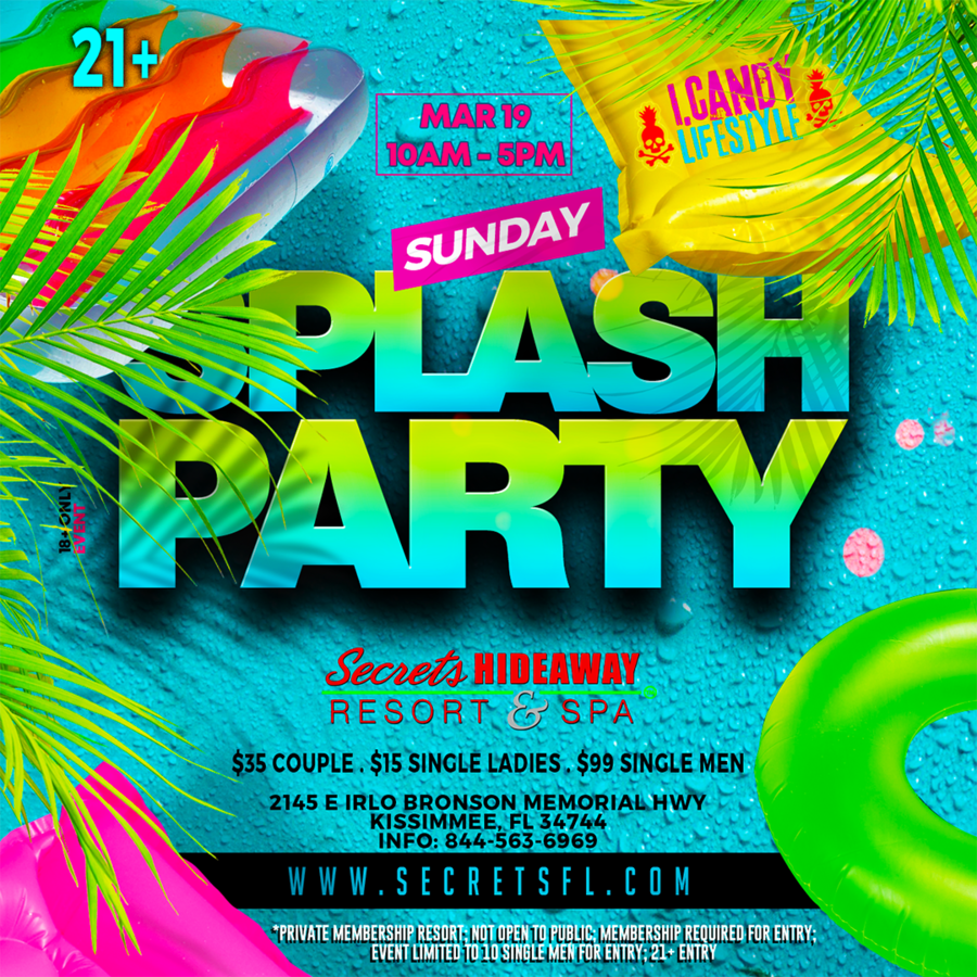 Pool Party 10am-5pm - i.candy Takeover