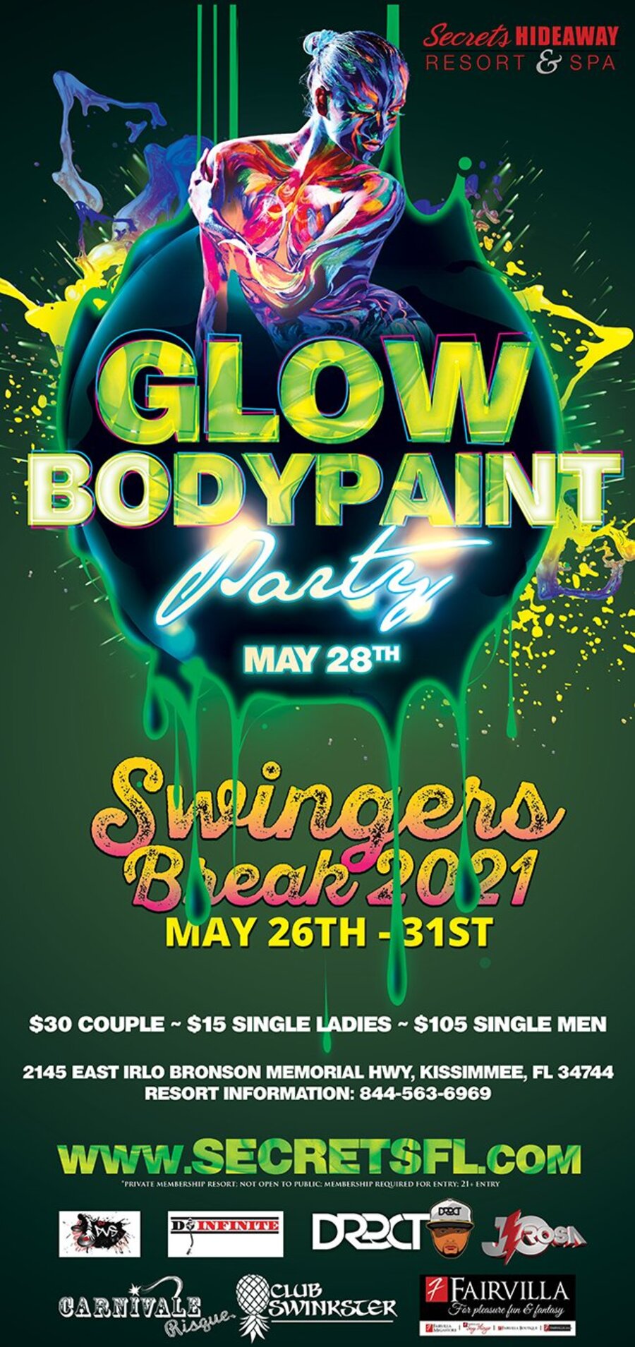 Glow Bodypaint - Swingers Break 2021