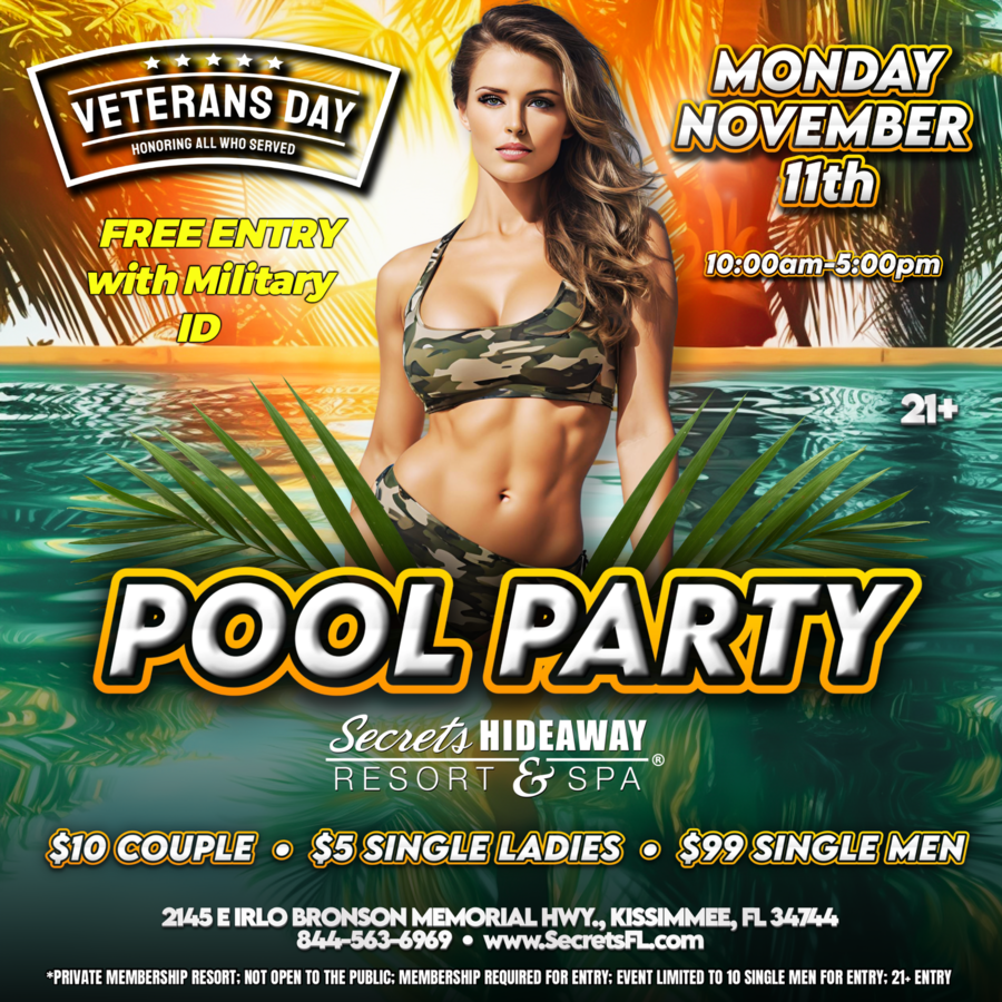 Veterans Day Pool Party