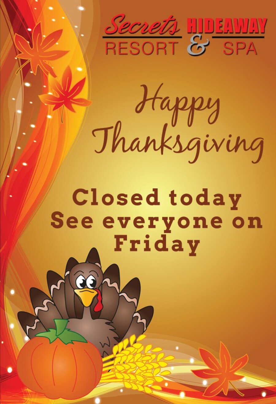 CLOSED: Happy Thanksgiving