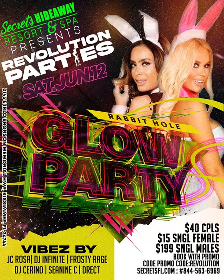 Rabbit Hole Glow Party