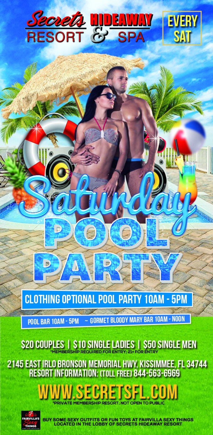 Saturday Pool Party 10am-5pm