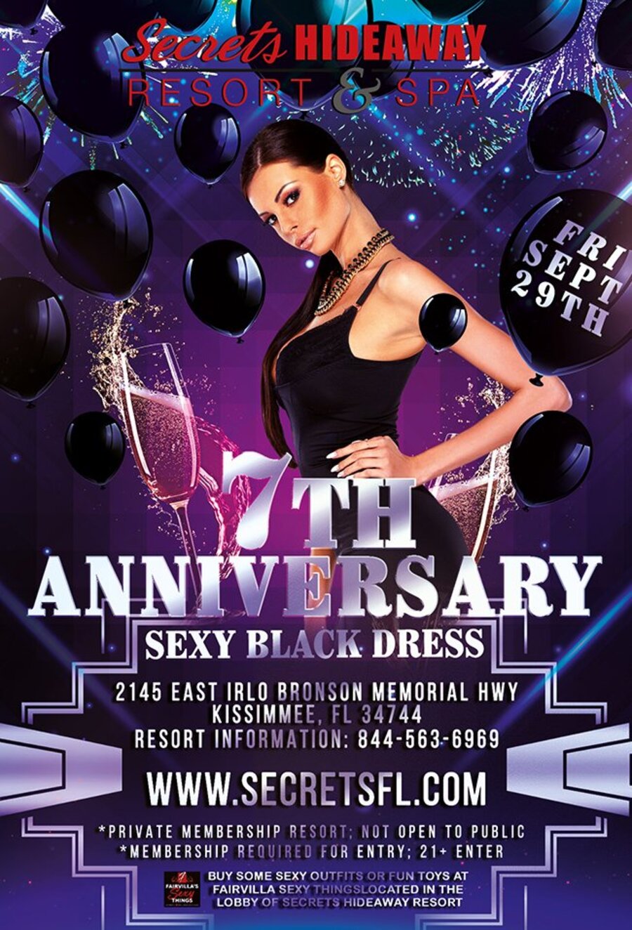 Sexy Black Dress - Secrets Anniversary