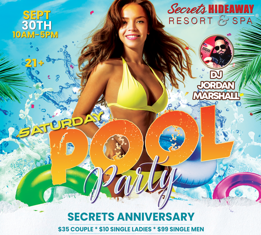 Saturday Pool Party 10am-5pm