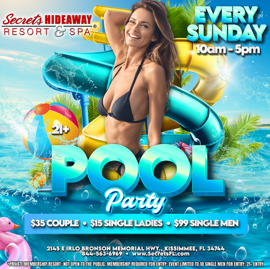 Sunday Pool Party 10am-5pm