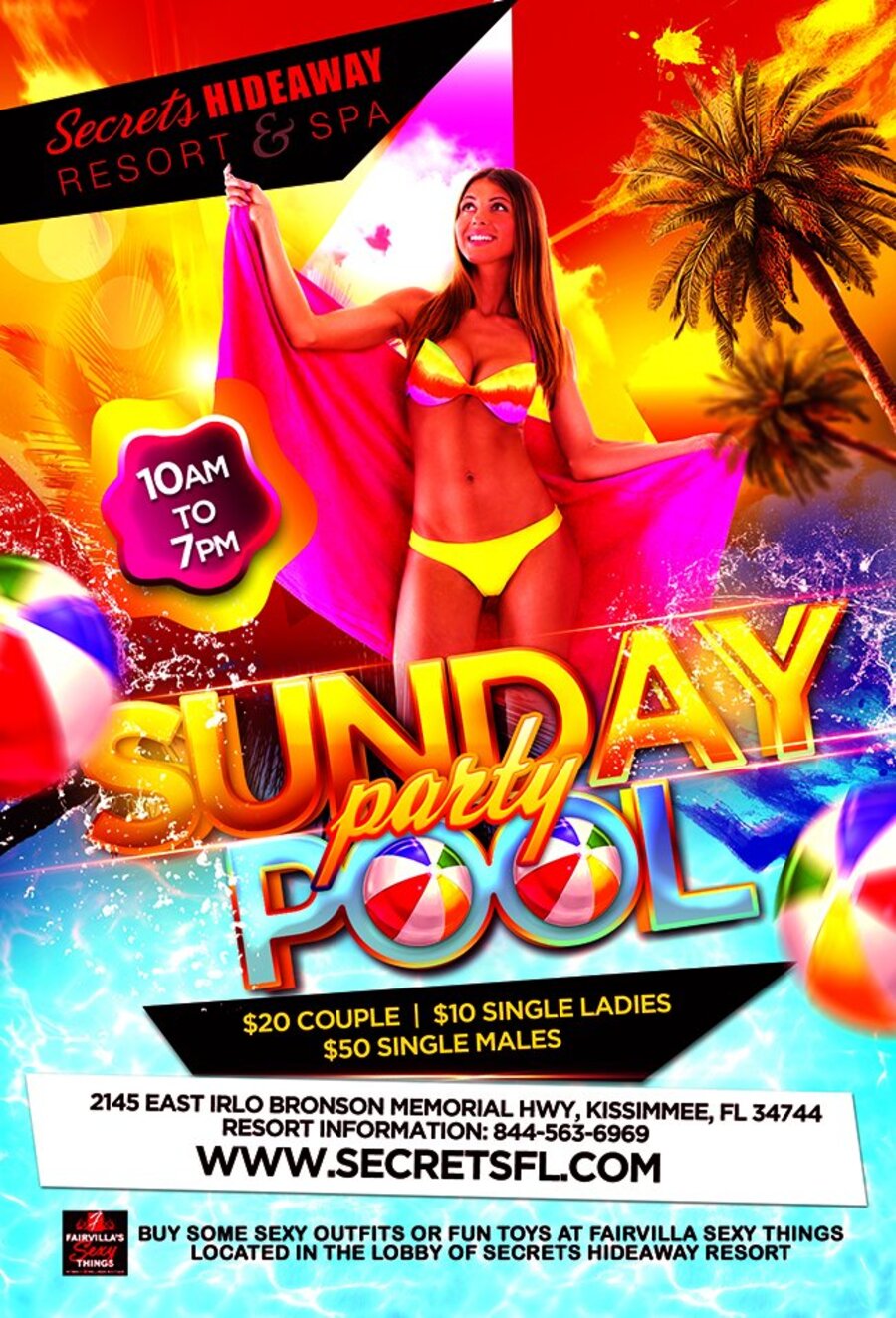 Sunday Pool Party: 9am - 7pm