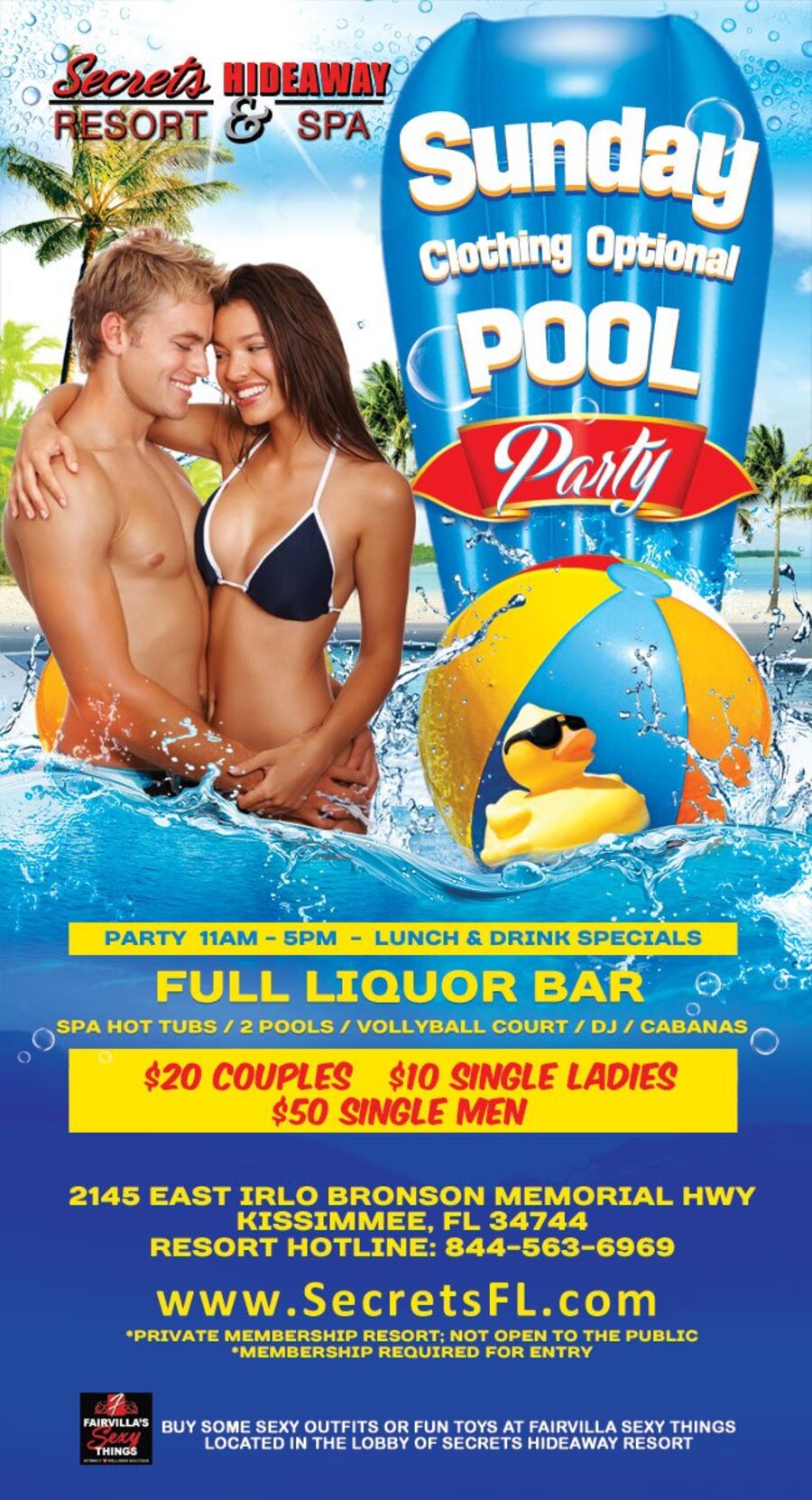 Sunday Pool Party: 11am - 5pm