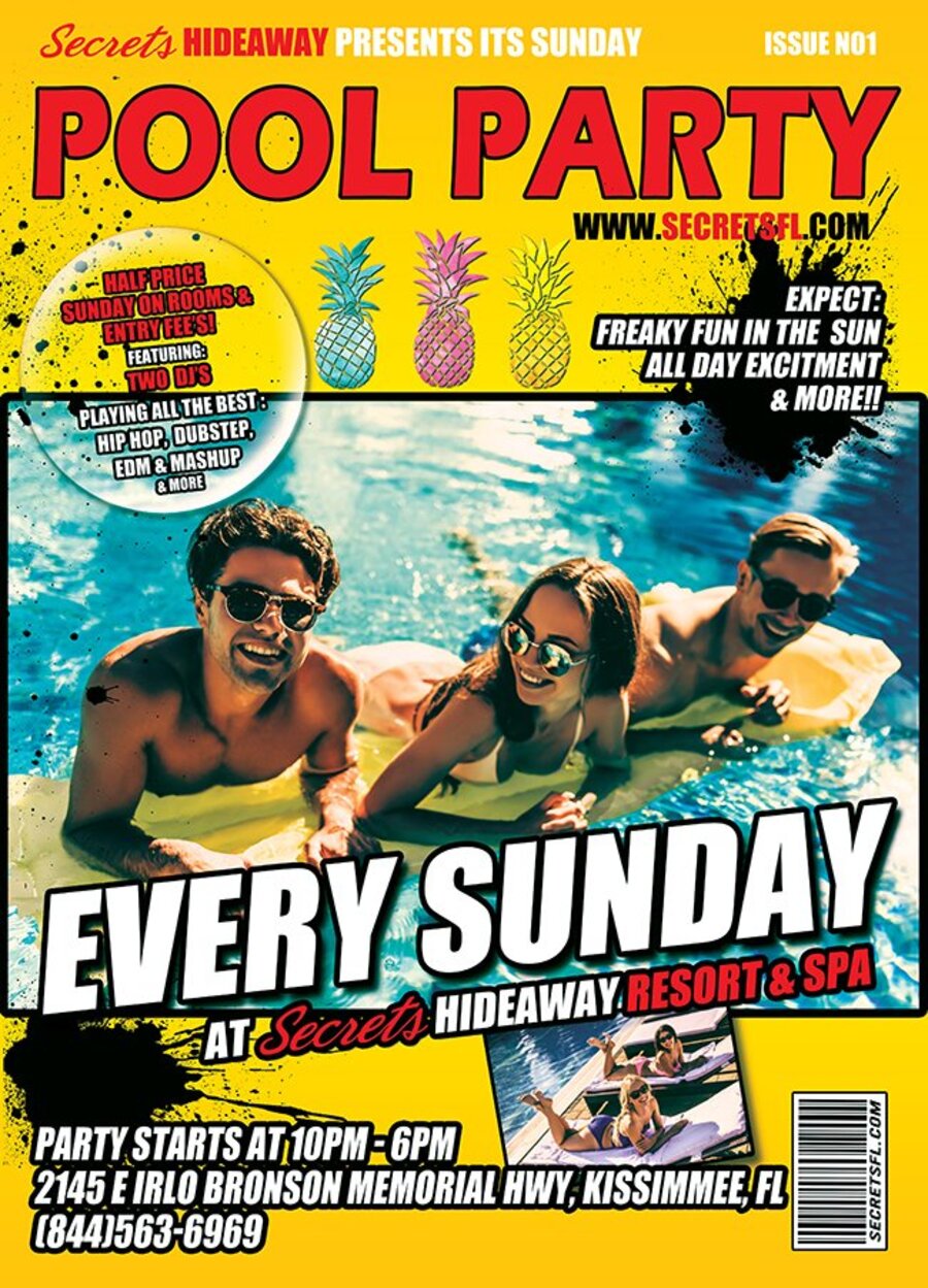 Sunday Pool Party 10am-7pm