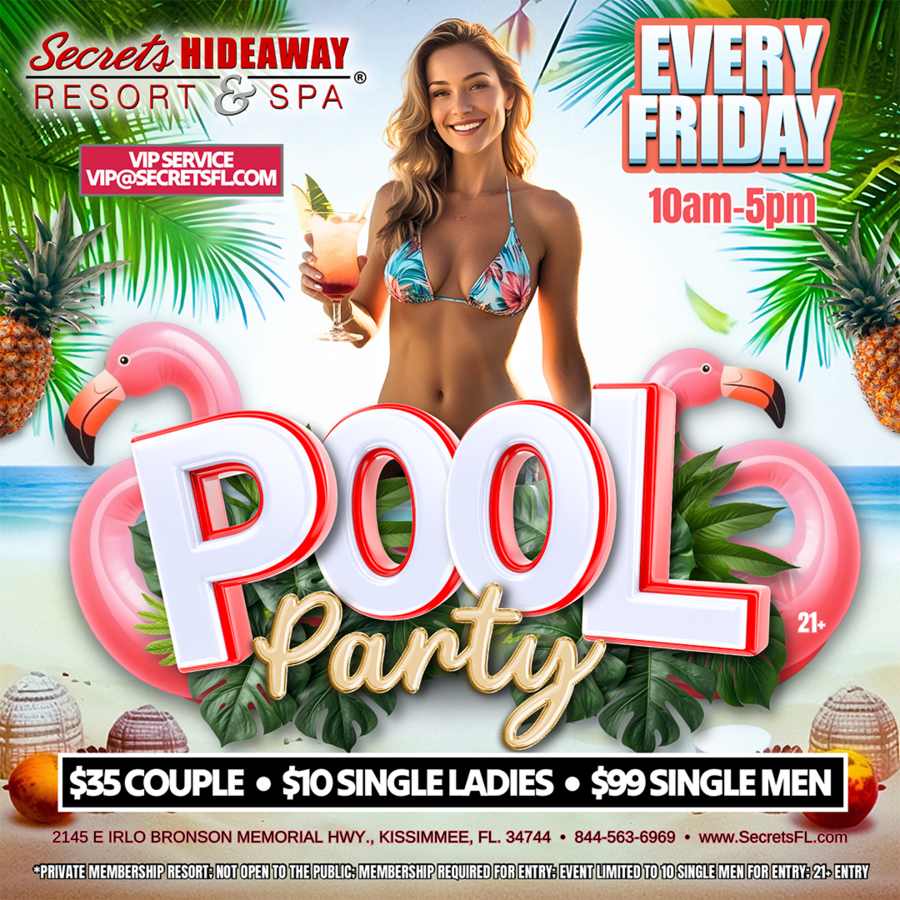 Pool Party 10am-5pm - Swingers Society