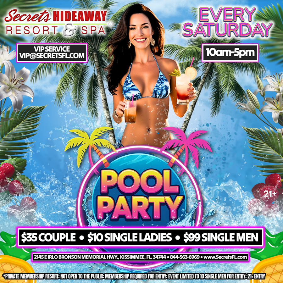 Saturday Pool Party - i.Candy parties Holiday Bash Takeover