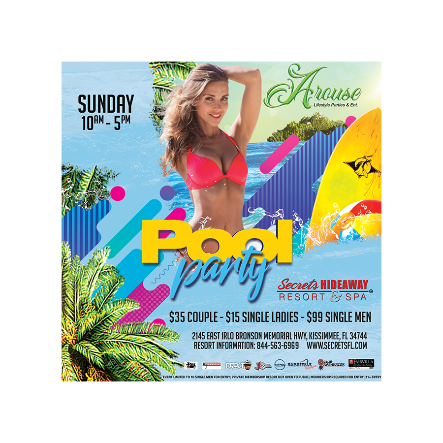 Pool Party 10am-5pm - Arouse Lifestyle