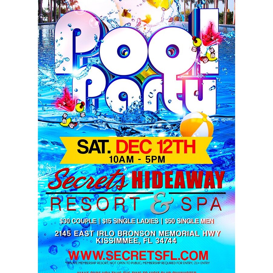 Saturday Pool Party 10am - 5pm