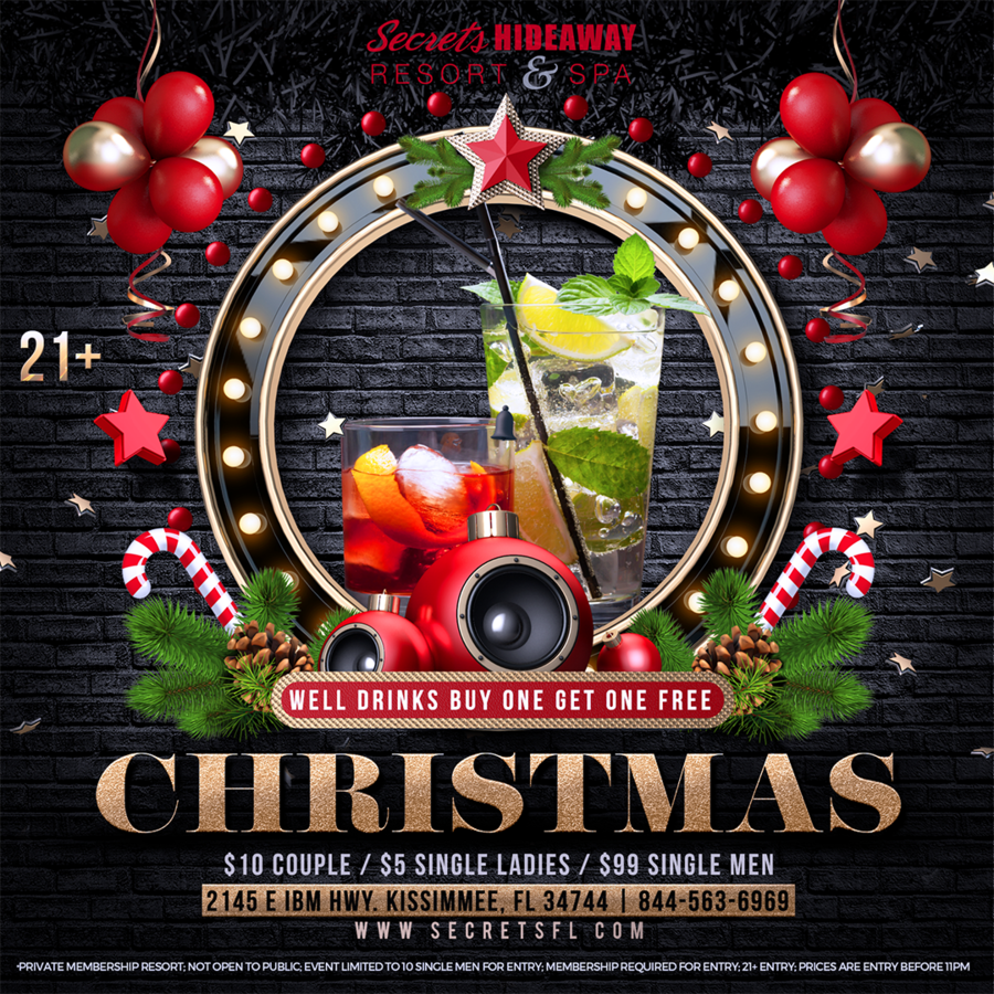 Christmas - 2 for 1 well drinks