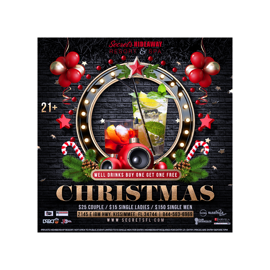 Christmas - 2 for 1 well drinks