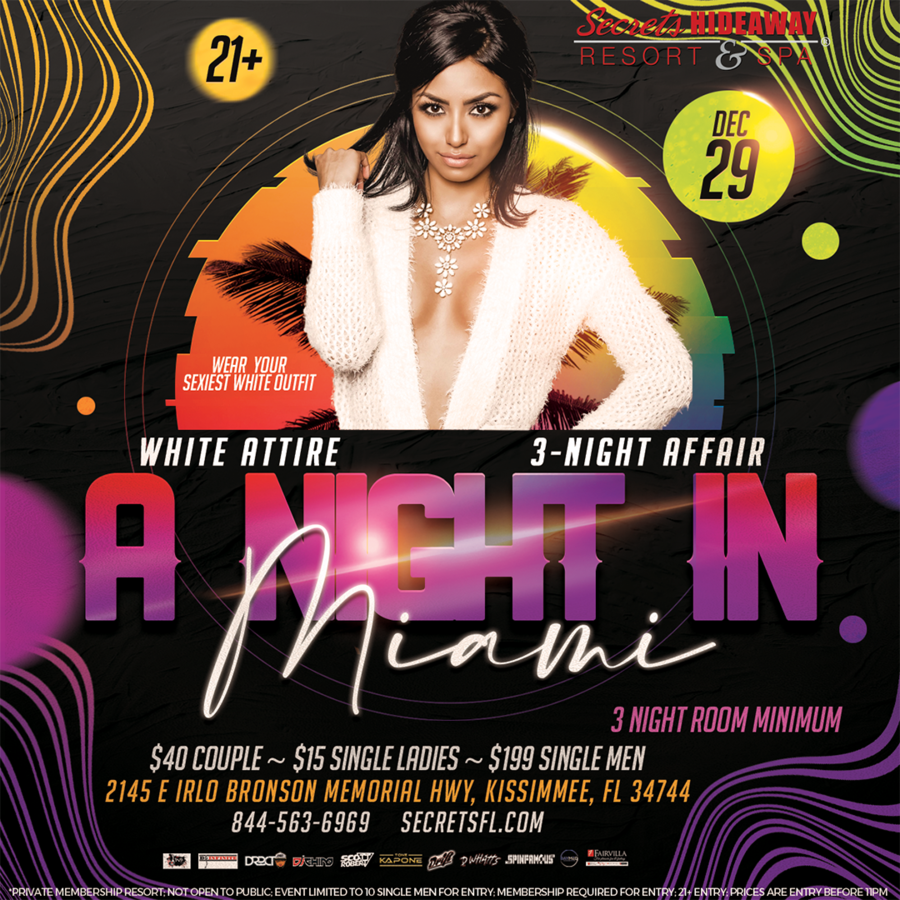 A Night in Miami - NYE 3 Night Affair