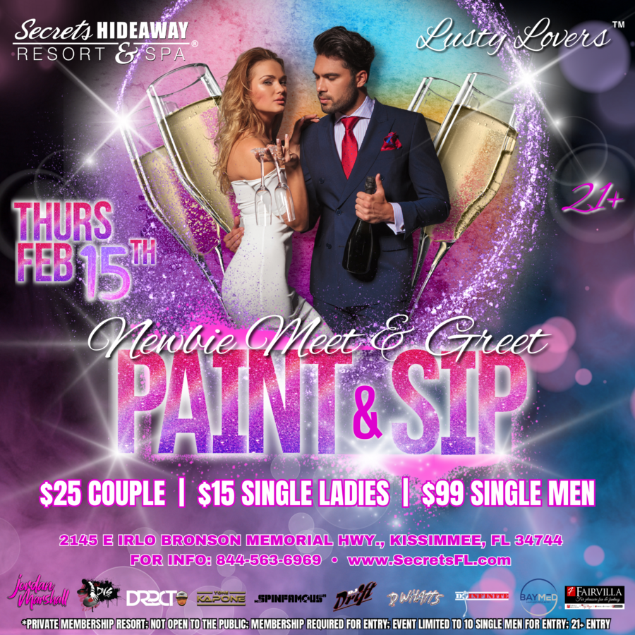 Newbie Thursday Paint & Sip - Lusty Lovers™ Valentine 