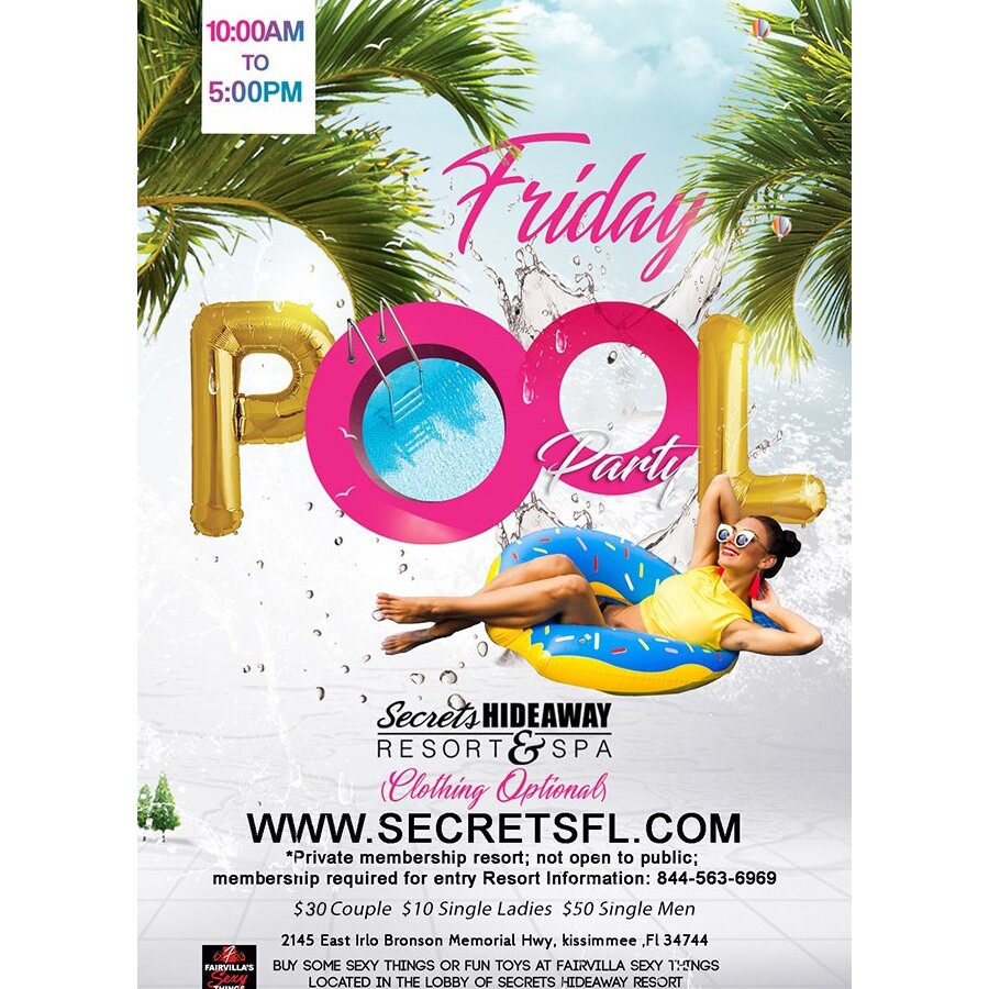 Friday Pool Party 10am-5pm - Hallowswing X