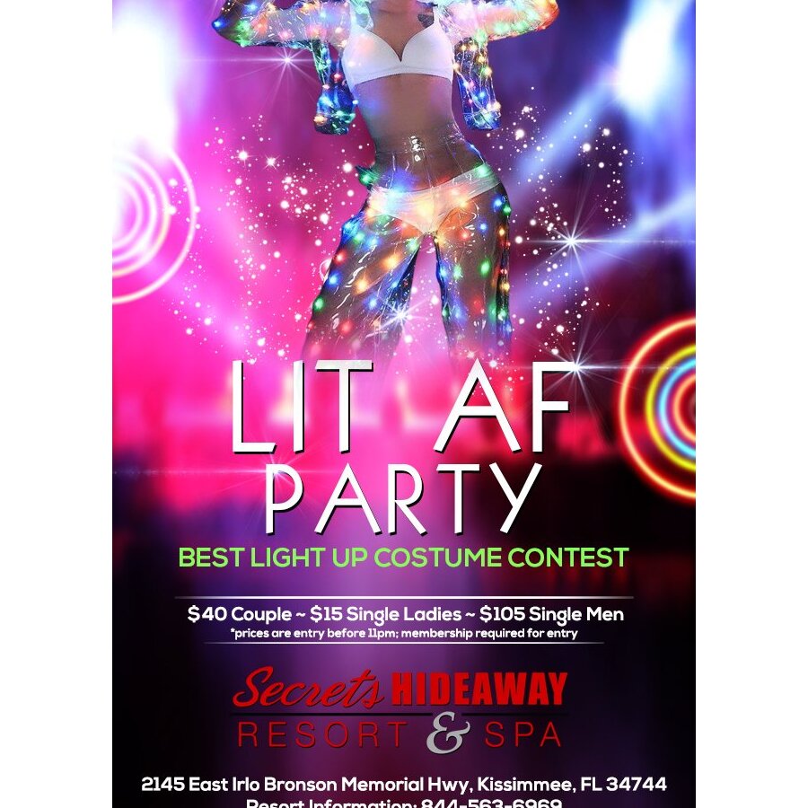 Lit AF Party - Arouse party weekend