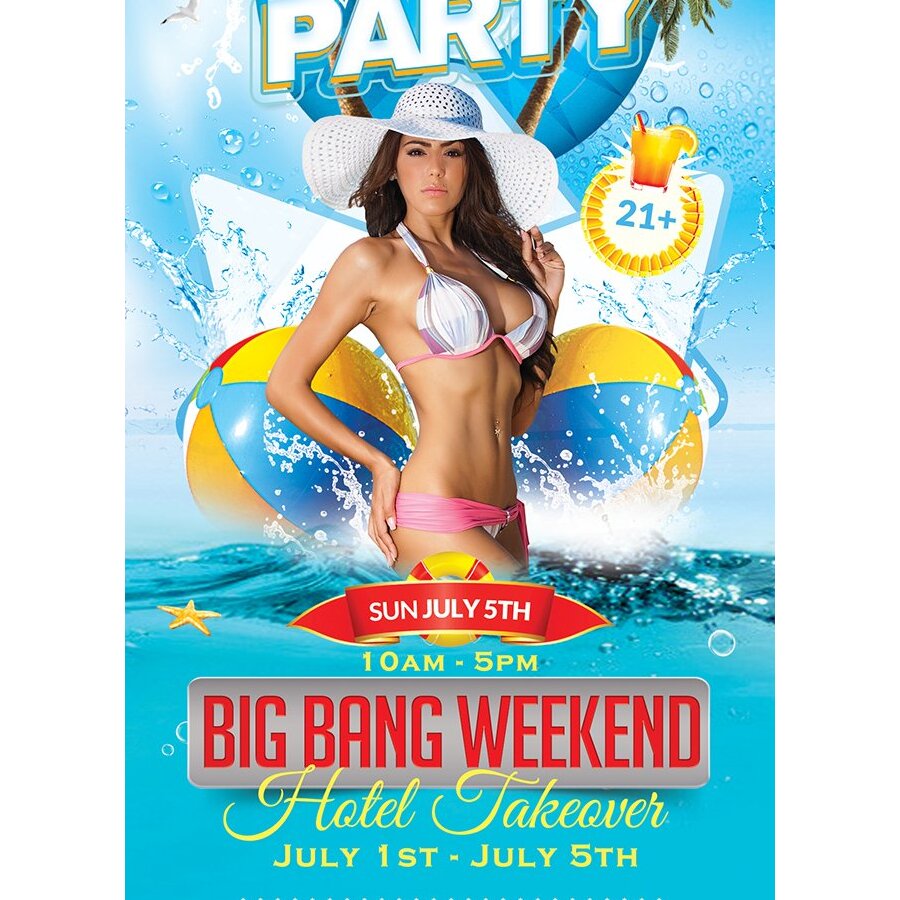 Sunday Pool Party 10am-5pm - Big Bang