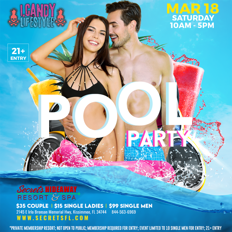 Pool Party 10am-5pm - i.Candy Takeover