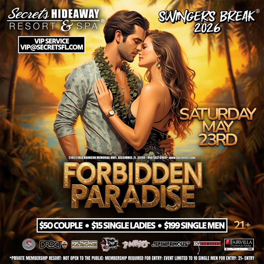 Forbidden Paradise - Swingers Break® Takeover