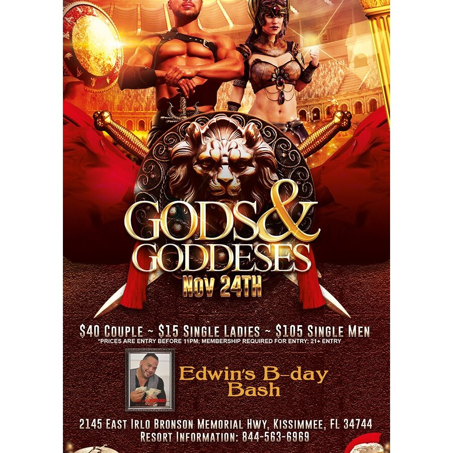 Gods & Goddesses - EDWIN'S B-DAY BASH