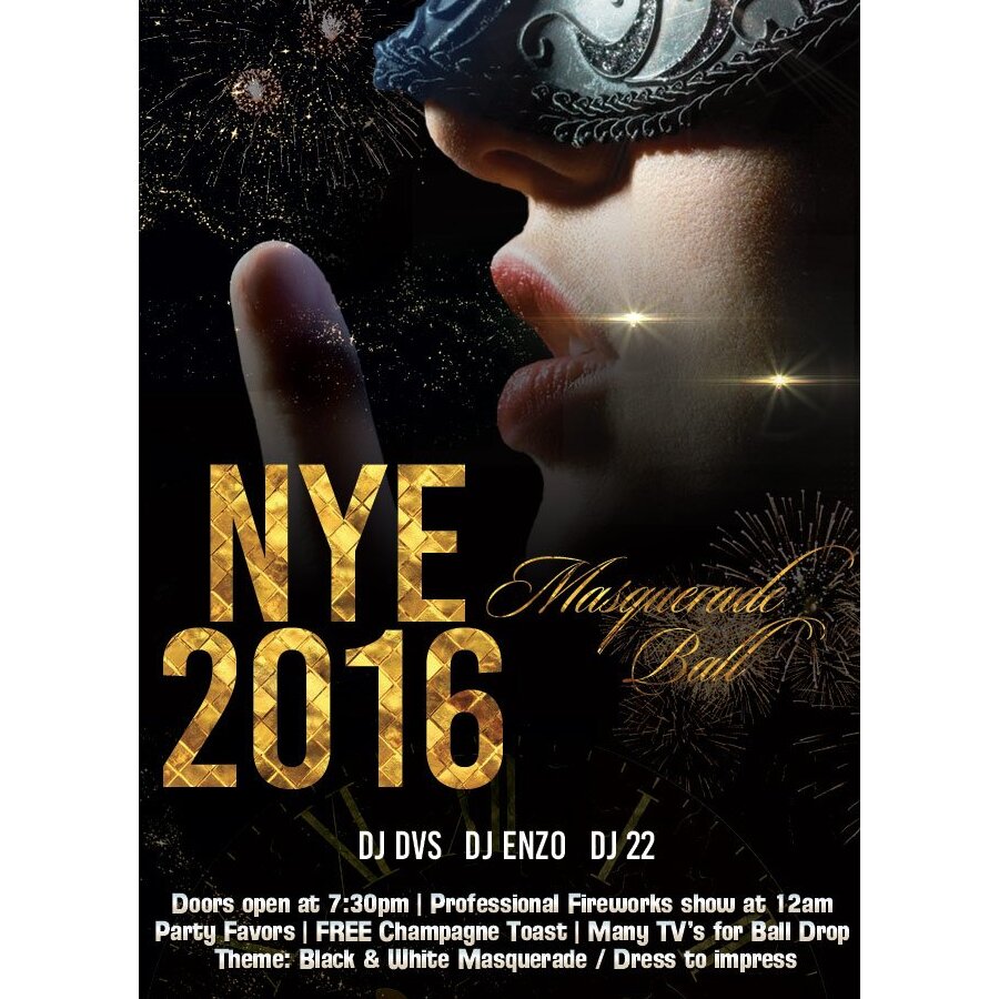 A NYE Black & White Masquerade Ball