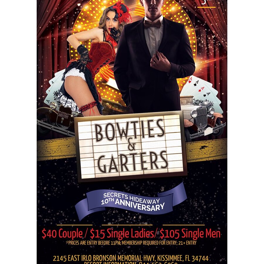 Bowties & Garters - Secrets Anniversary
