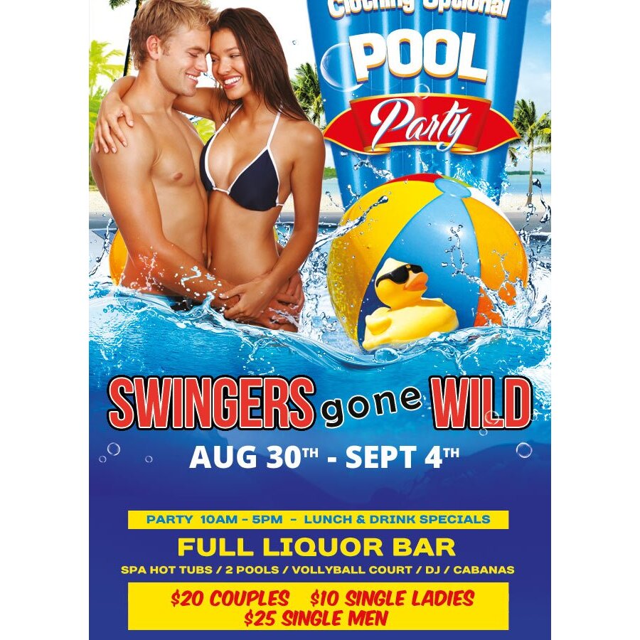Monday Pool Party - Swingers Gone Wild