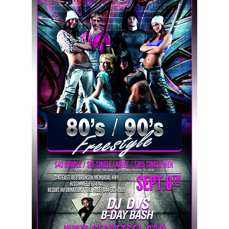 80's / 90's Freestyle - DJ DVS B-DAY BASH