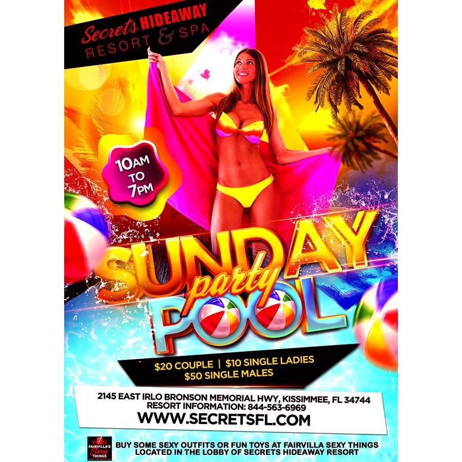 Sunday Pool Party: 9am - 7pm