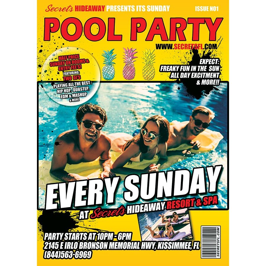 Sunday Pool Party 10am-7pm